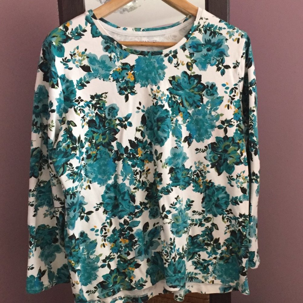 $5 ADD ON!  Laura Scott Floral Top